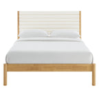 MOD-7199 Olea Channel Tufted Boucle Solid Wood King Platform Bed by Modway