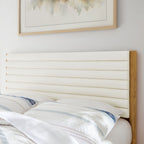 MOD-7199 Olea Channel Tufted Boucle Solid Wood King Platform Bed by Modway