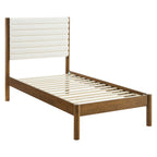 MOD-7196 Olea Channel Tufted Boucle Solid Wood Twin Platform Bed by Modway