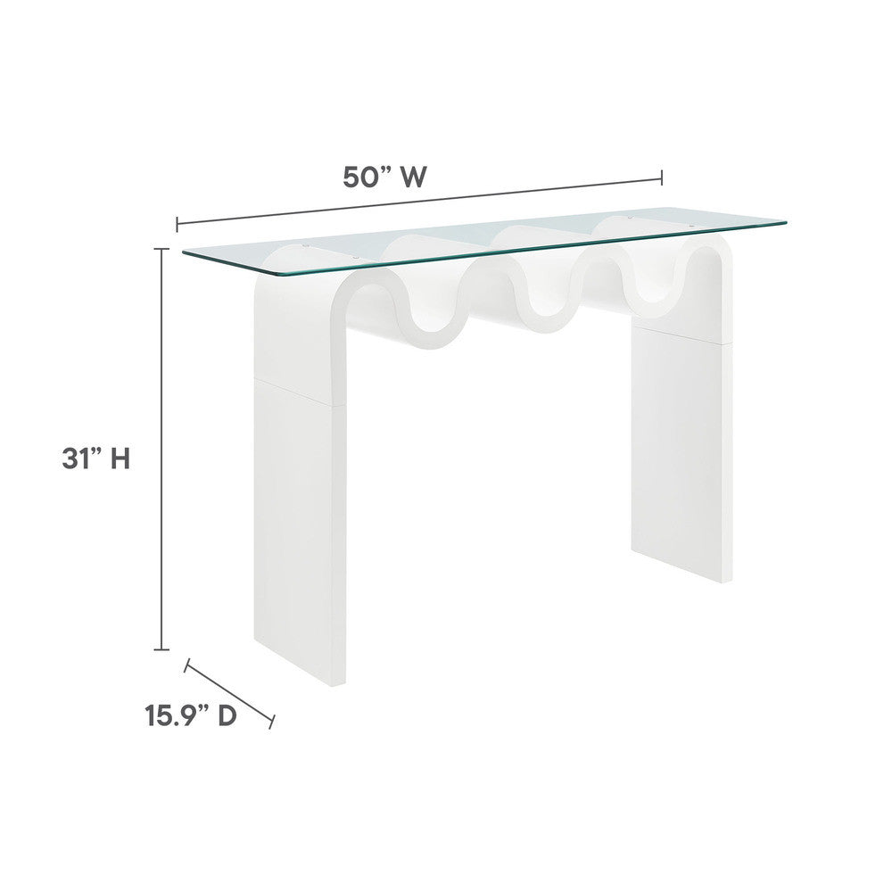 EEI-6901 Ondine Glass Top 50" Console Table by Modway