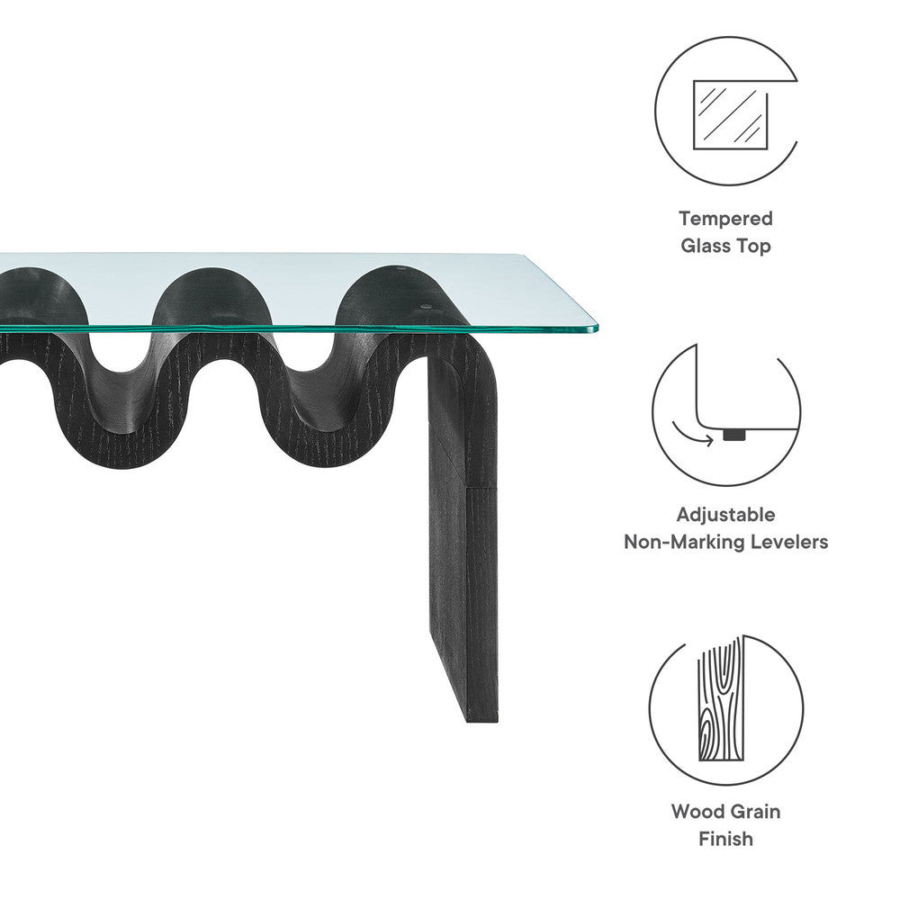 EEI-6900 Ondine Glass Top Coffee Table by Modway