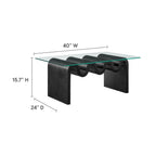 EEI-6900 Ondine Glass Top Coffee Table by Modway