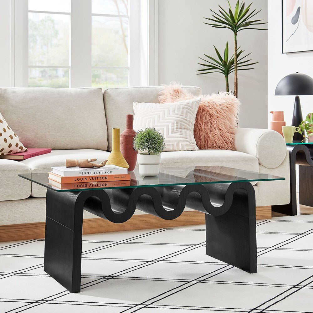 EEI-6900 Ondine Glass Top Coffee Table by Modway