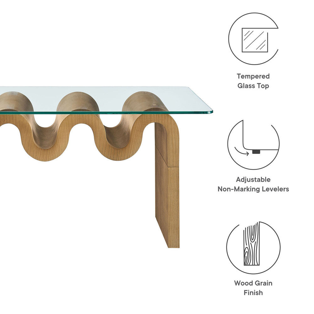 EEI-6900 Ondine Glass Top Coffee Table by Modway