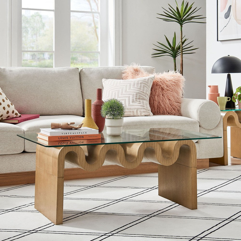 EEI-6900 Ondine Glass Top Coffee Table by Modway