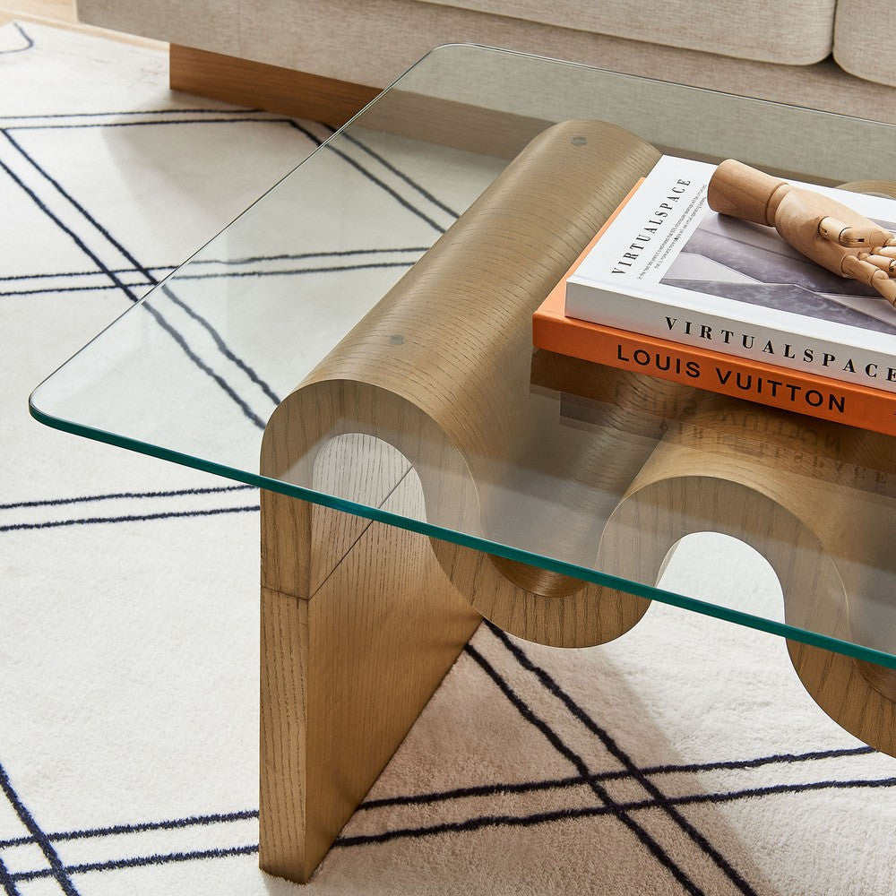 EEI-6900 Ondine Glass Top Coffee Table by Modway
