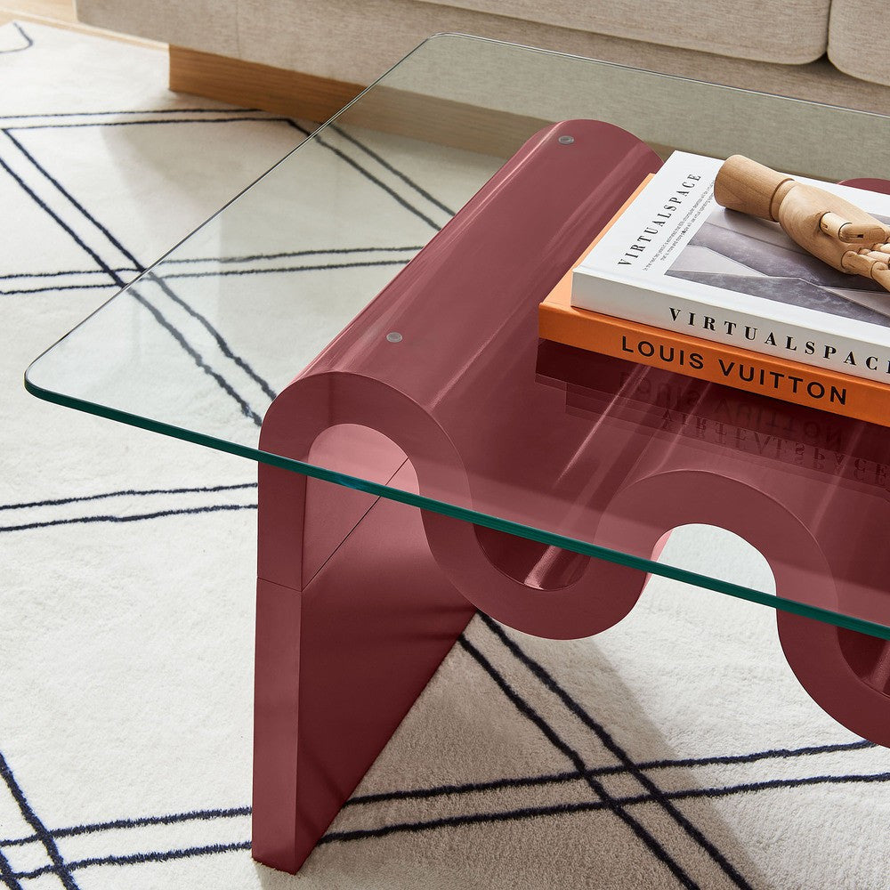 EEI-6900 Ondine Glass Top Coffee Table by Modway
