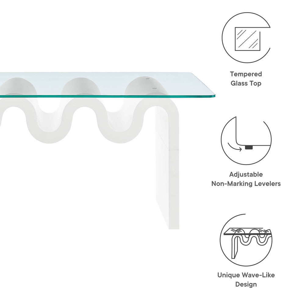 EEI-6900 Ondine Glass Top Coffee Table by Modway