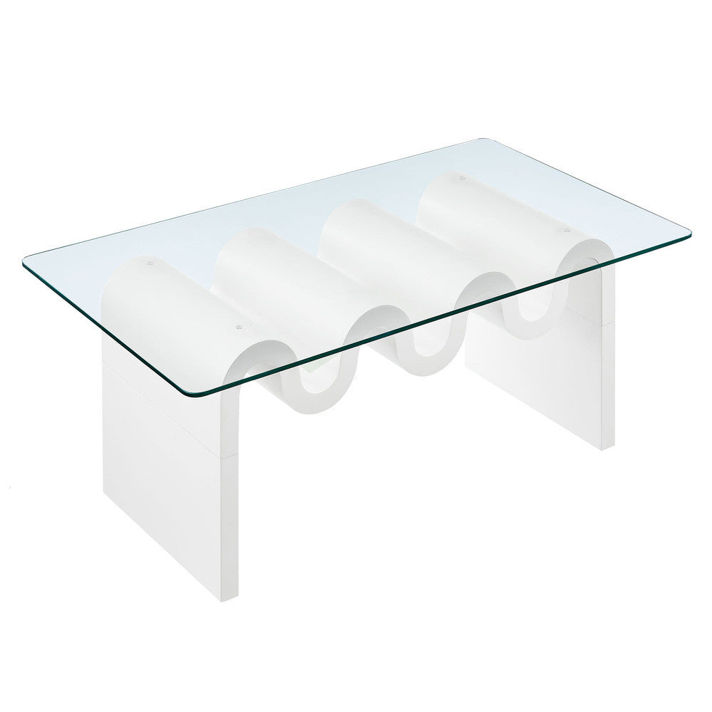 EEI-6900 Ondine Glass Top Coffee Table by Modway