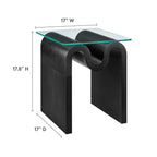 EEI-6902 Ondine Glass Top Side Table by Modway