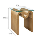 EEI-6902 Ondine Glass Top Side Table by Modway