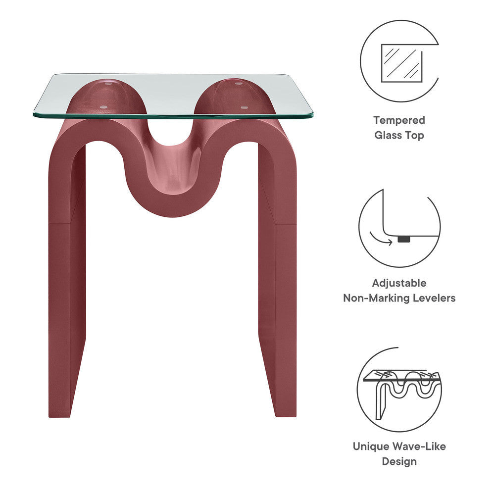 EEI-6902 Ondine Glass Top Side Table by Modway
