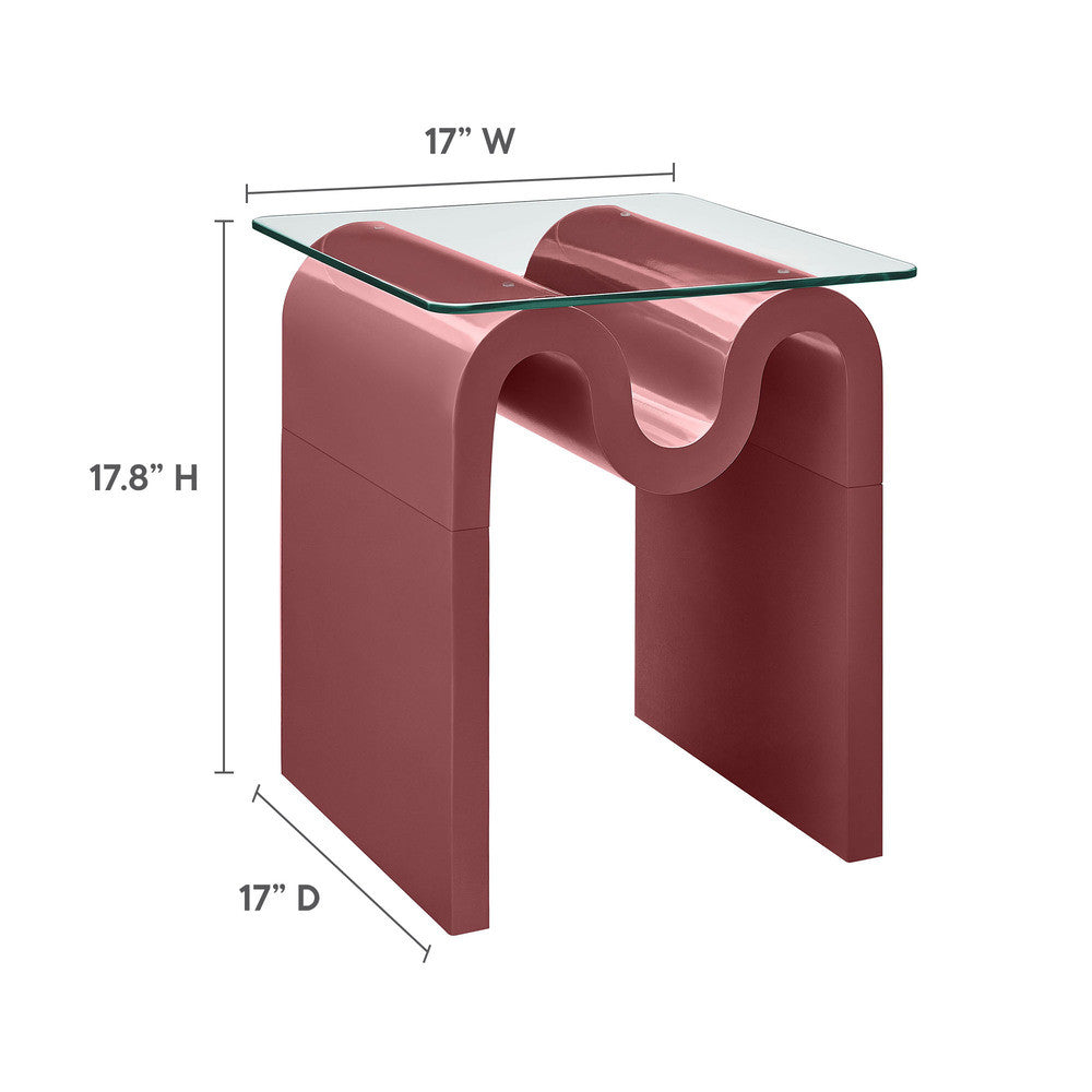 EEI-6902 Ondine Glass Top Side Table by Modway