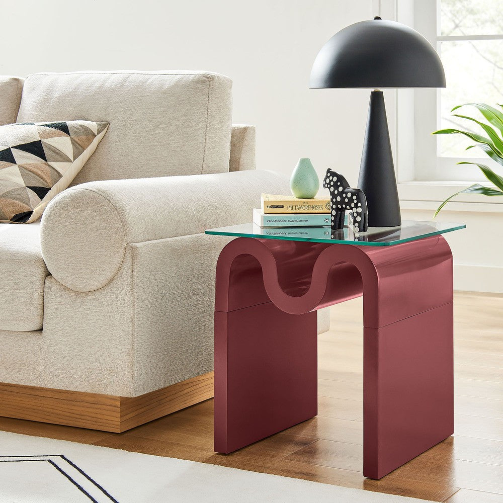 EEI-6902 Ondine Glass Top Side Table by Modway