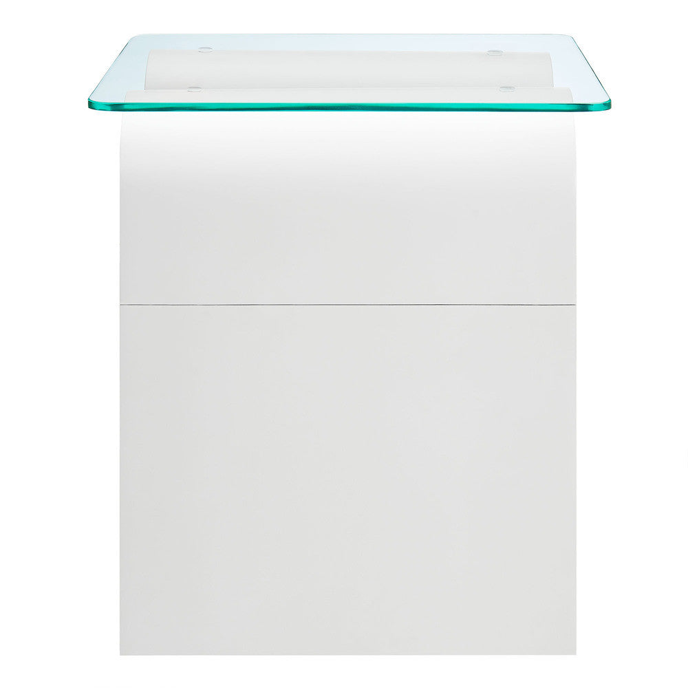 EEI-6902 Ondine Glass Top Side Table by Modway