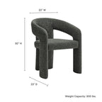 Modway Oslo Barrel Fabric Upholstered Dining Accent Chair by Modway-EEI-7224