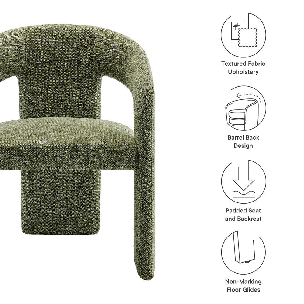 Modway Oslo Barrel Fabric Upholstered Dining Accent Chair by Modway-EEI-7224