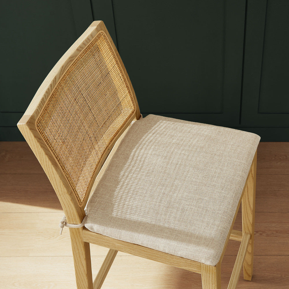 Modway Ovard Wood and Rattan Bar Stool by Modway-EEI-7289-NAT-BEI