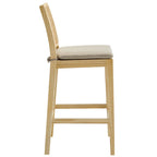 Modway Ovard Wood and Rattan Counter Stool by Modway-EEI-7290-NAT-BEI