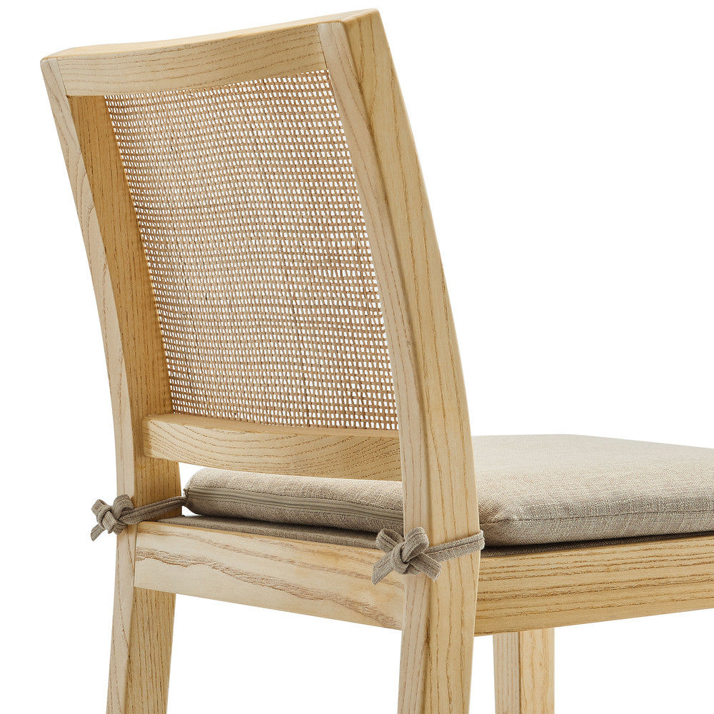 Modway Ovard Wood and Rattan Counter Stool by Modway-EEI-7290-NAT-BEI