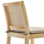 Modway Ovard Wood and Rattan Counter Stool by Modway-EEI-7290-NAT-BEI