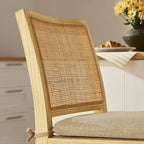 Modway Ovard Wood and Rattan Counter Stool by Modway-EEI-7290-NAT-BEI