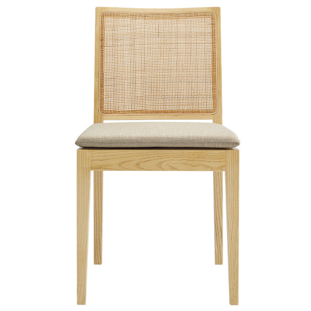 Modway Ovard Wood and Rattan Dining Chair by Modway-EEI-7288-NAT-BEI