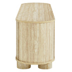 EEI-7016-TRA Overture 63" Oval Faux Travertine TV Stand by Modway