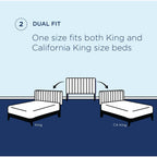 MOD-5857-BLK Paisley Tufted Upholstered Faux Leather King and California King Headboard by Modway