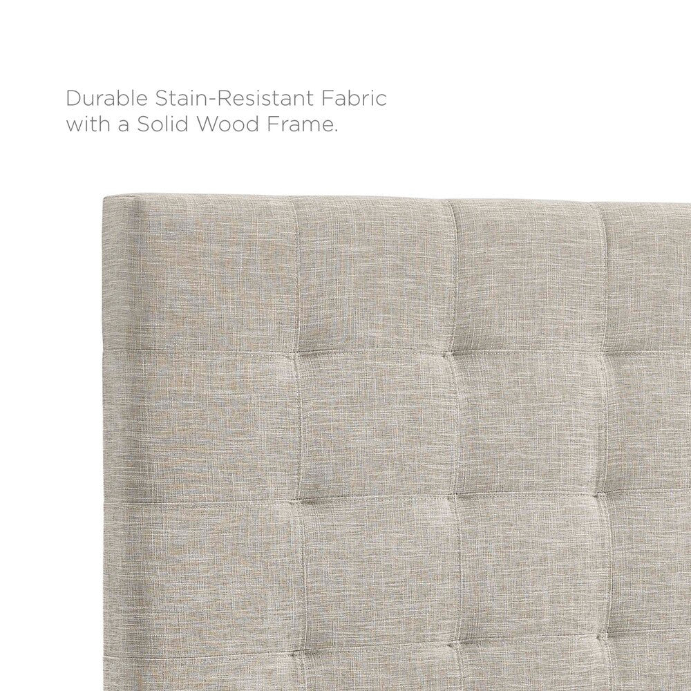 Modway Paisley Tufted Upholstered Linen Fabric King and California King Headboard by Modway-MOD-5855-BEI