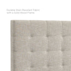 Modway Paisley Tufted Upholstered Linen Fabric King and California King Headboard by Modway-MOD-5855-BEI