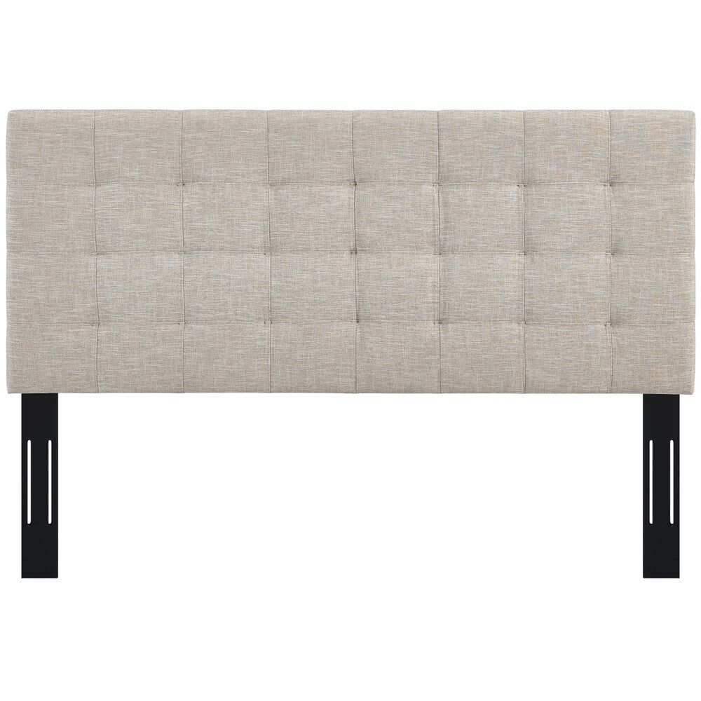 Modway Paisley Tufted Upholstered Linen Fabric King and California King Headboard by Modway-MOD-5855-BEI