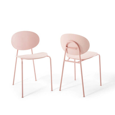 Modway EEI-3902-PNK Palette Dining Side Chair Set of 2 Pink