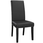 Modway Parcel Vinyl Dining Side Chair Set of 2 by Modway-EEI-3553-BLK