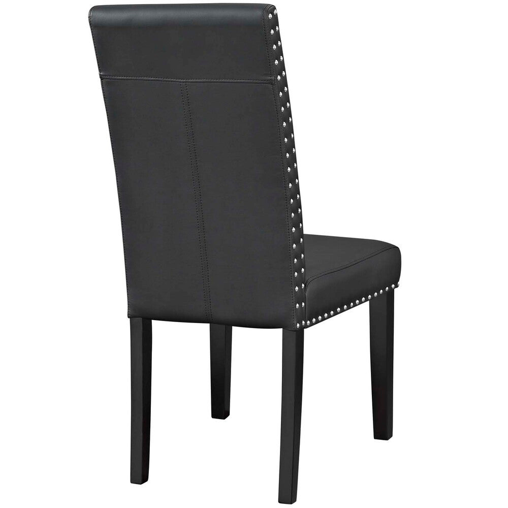 Modway Parcel Vinyl Dining Side Chair Set of 4 by Modway-EEI-3554-BLK