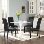 Modway Parcel Vinyl Dining Side Chair Set of 4 by Modway-EEI-3554-BLK