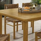 EEI-7064 Parkland 7-Piece Rectangular Outdoor Patio Rattan and Aluminum Dining Table and Chairs Set by Modway