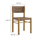 EEI-7064 Parkland 7-Piece Rectangular Outdoor Patio Rattan and Aluminum Dining Table and Chairs Set by Modway