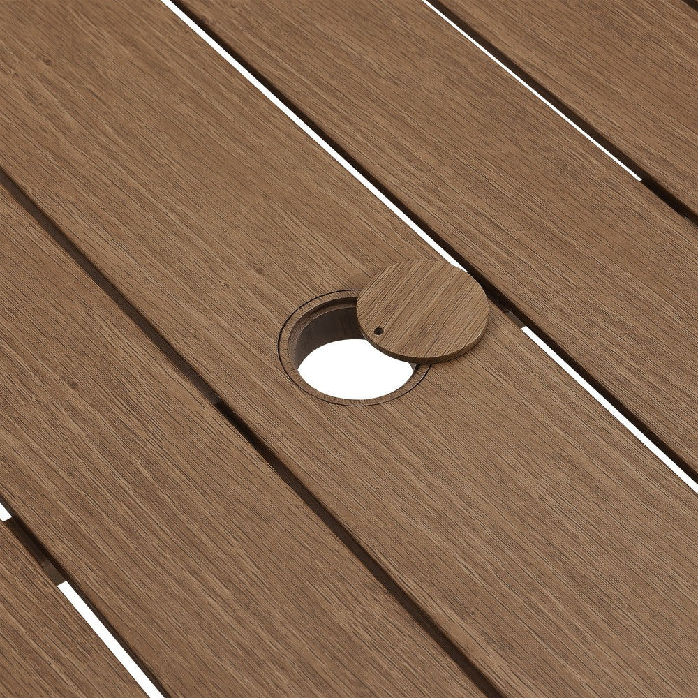 EEI-6985 Parkland 76" Outdoor Patio Aluminum Dining Table by Modway