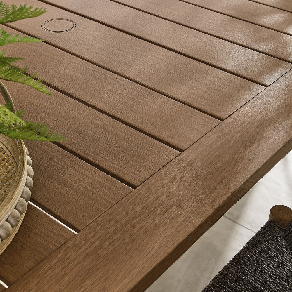 EEI-6985 Parkland 76" Outdoor Patio Aluminum Dining Table by Modway