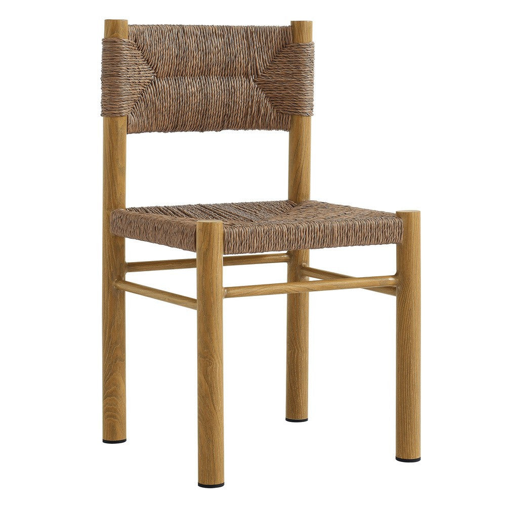 EEI-6982 Parkland Outdoor Patio Rattan and Aluminum Dining Side Chairs Set of 2 by Modway