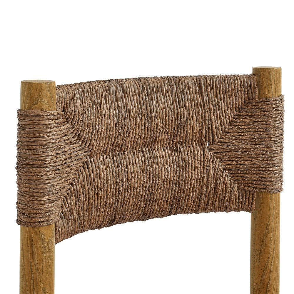 EEI-6982 Parkland Outdoor Patio Rattan and Aluminum Dining Side Chairs Set of 2 by Modway
