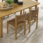 EEI-6982 Parkland Outdoor Patio Rattan and Aluminum Dining Side Chairs Set of 2 by Modway