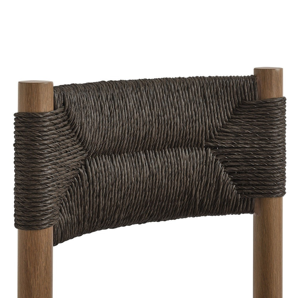 EEI-6982 Parkland Outdoor Patio Rattan and Aluminum Dining Side Chairs Set of 2 by Modway