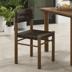 EEI-6982 Parkland Outdoor Patio Rattan and Aluminum Dining Side Chairs Set of 2 by Modway