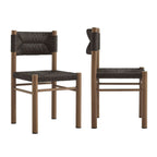 EEI-6982 Parkland Outdoor Patio Rattan and Aluminum Dining Side Chairs Set of 2 by Modway