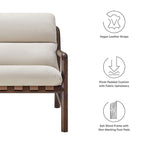 EEI-6766-DUN-WAL Paxton Wood Sling Chair by Modway
