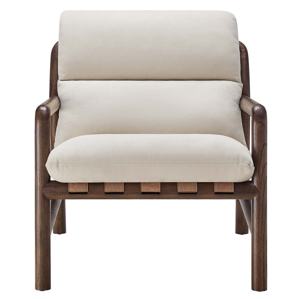 EEI-6766-DUN-WAL Paxton Wood Sling Chair by Modway