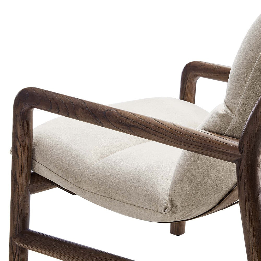 EEI-6766-DUN-WAL Paxton Wood Sling Chair by Modway