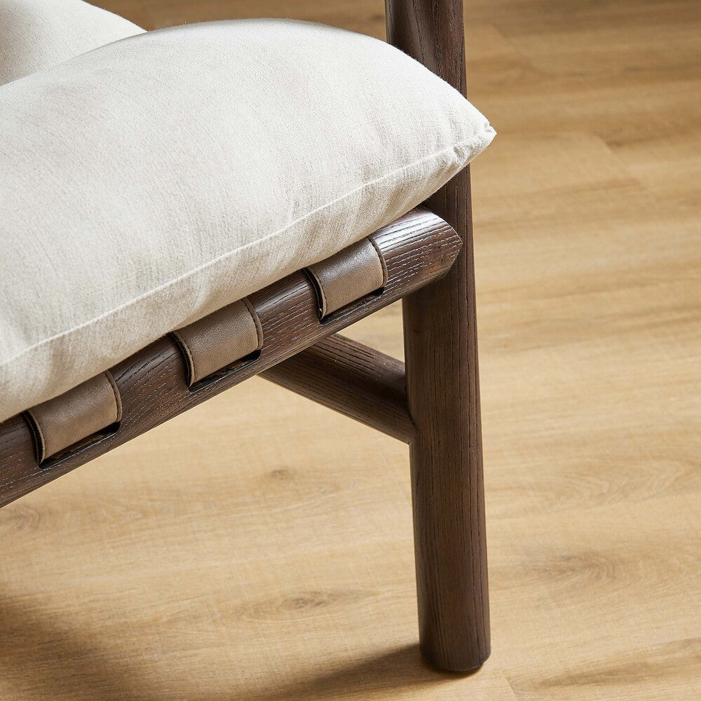 EEI-6766-DUN-WAL Paxton Wood Sling Chair by Modway